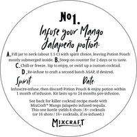 How to Infuse your MixCraft Mango Jalapeno Spirit Infusion Kit
