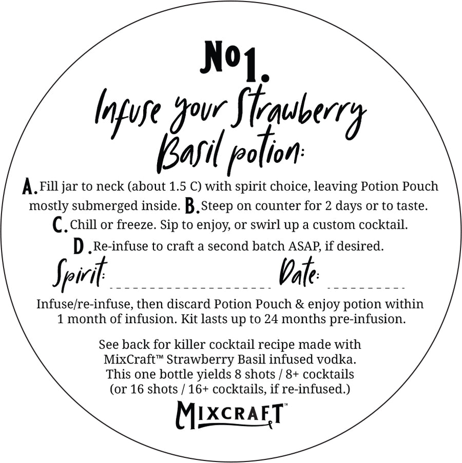 How to Infuse your MixCraft Strawberry Basil Spirit Infusion Kit