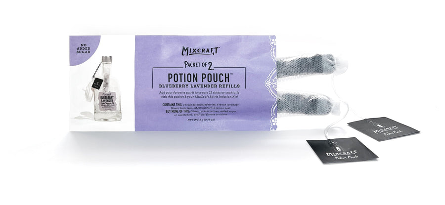 Each Refill Packet contains 2 Potion Pouches. Each Potion Pouch makes up to 16 cocktails. So you get up to 32 cocktails with your packet!