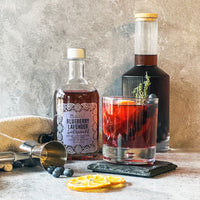 "The Druid" cocktail is made with the Blueberry Lavender Spirit Infusion Kit