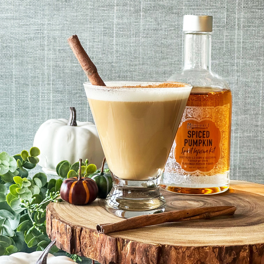 Use the Spiced Pumpkin refill packet to craft The Basic Witch cocktail- the best fall flavor we've ever feasted our tastebuds on