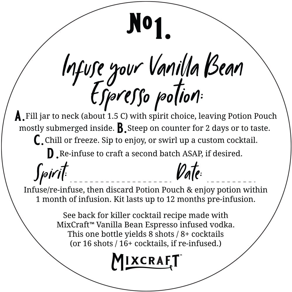 Vanilla Bean Espresso Spirit Infusion Kit