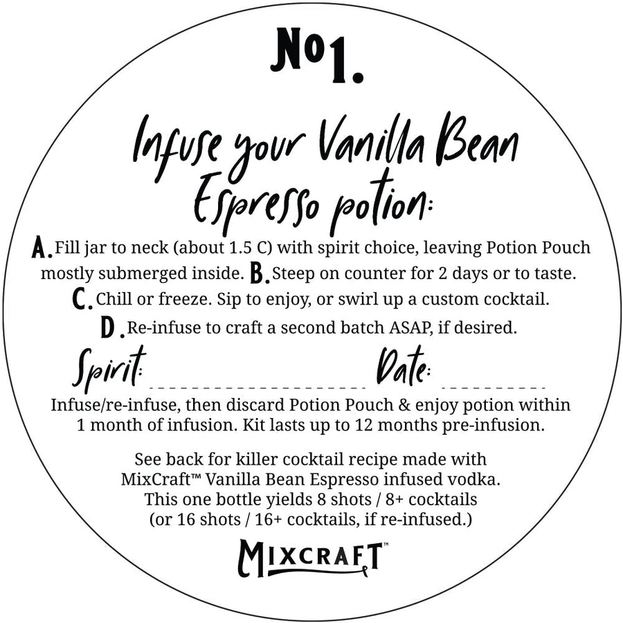 Vanilla Bean Espresso Spirit Infusion Kit
